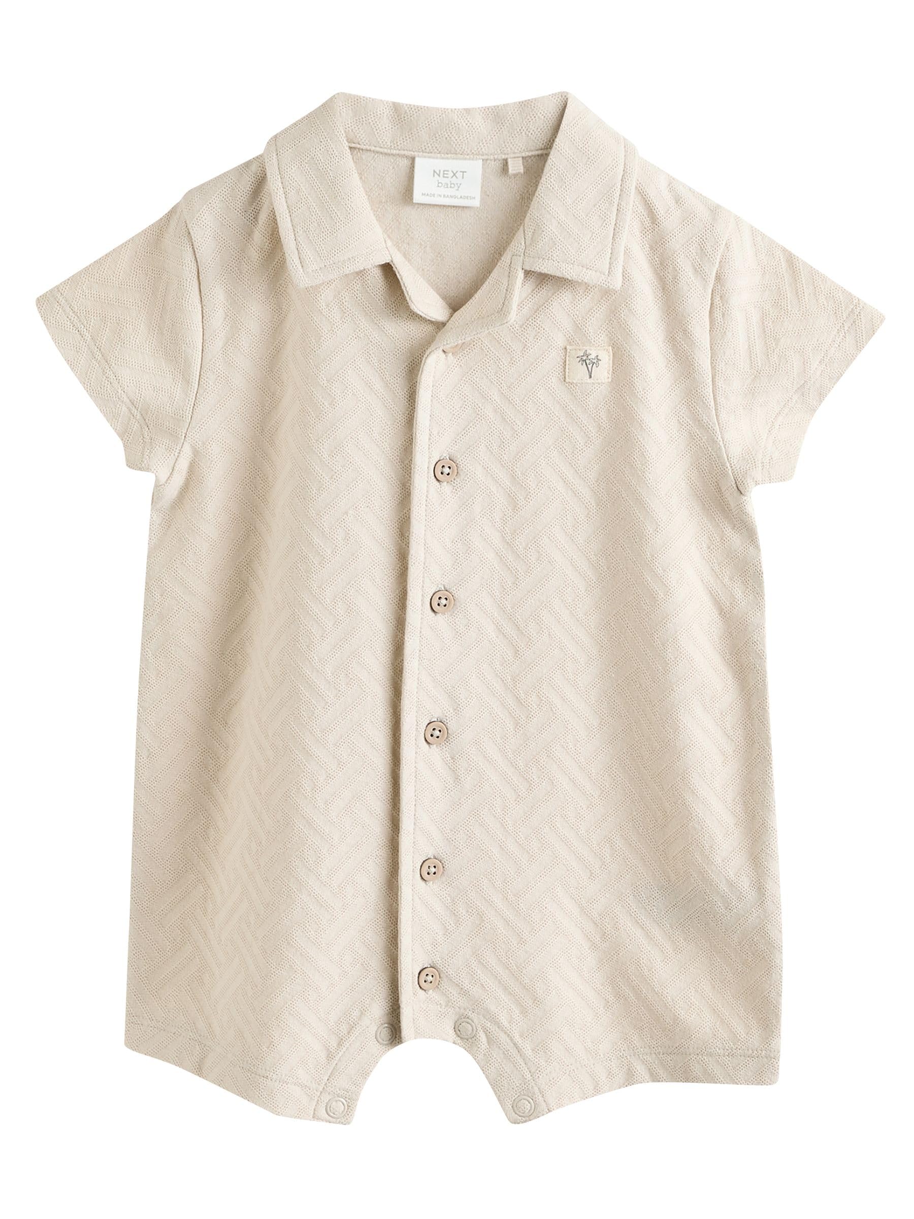 NEXT Bébé garçon Barboteuse texturées pour bébé, lot de 2