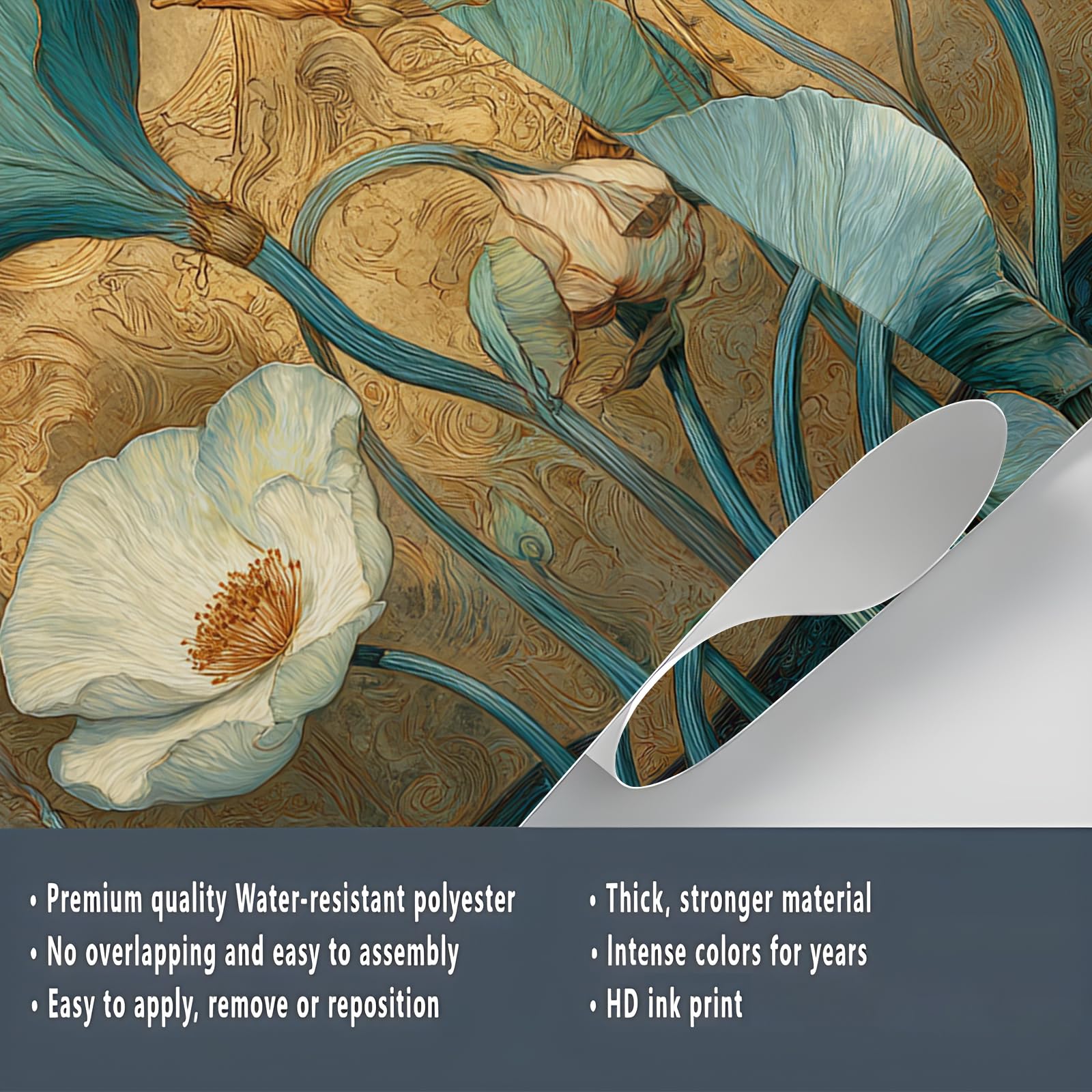 Lotus Fototapete 250 x 175 cm Chinesischer Stil Wandtapete Selbstklebende