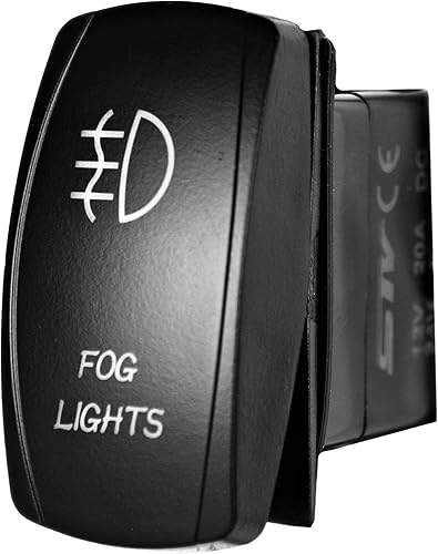 Miniatura 4 de STVMotorsports Interruptor basculante láser - Luces antiniebla - Luz LED de encendidoapagado - 12 voltios (verde)