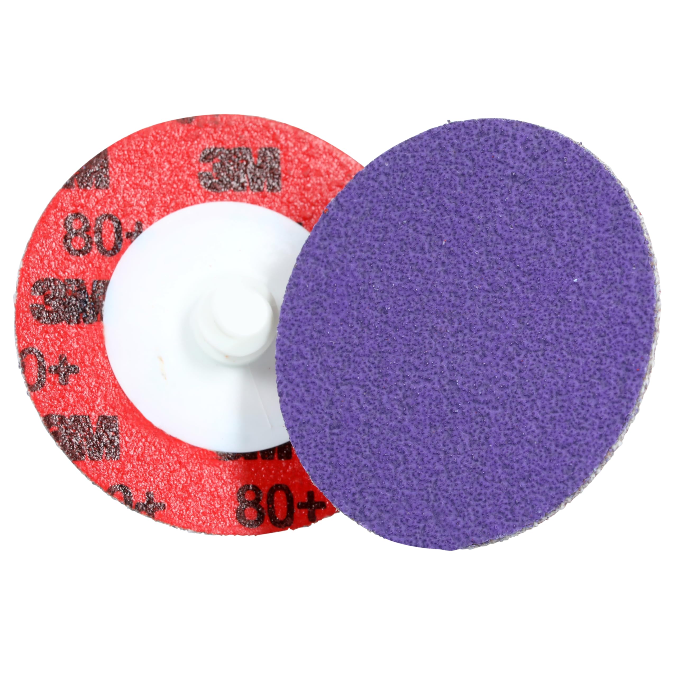 3M Cubitron 3 Roloc Disco de borde duradero 1184F, 80+ YF-weight, TR, 51 mm | Purple, 50/Carton