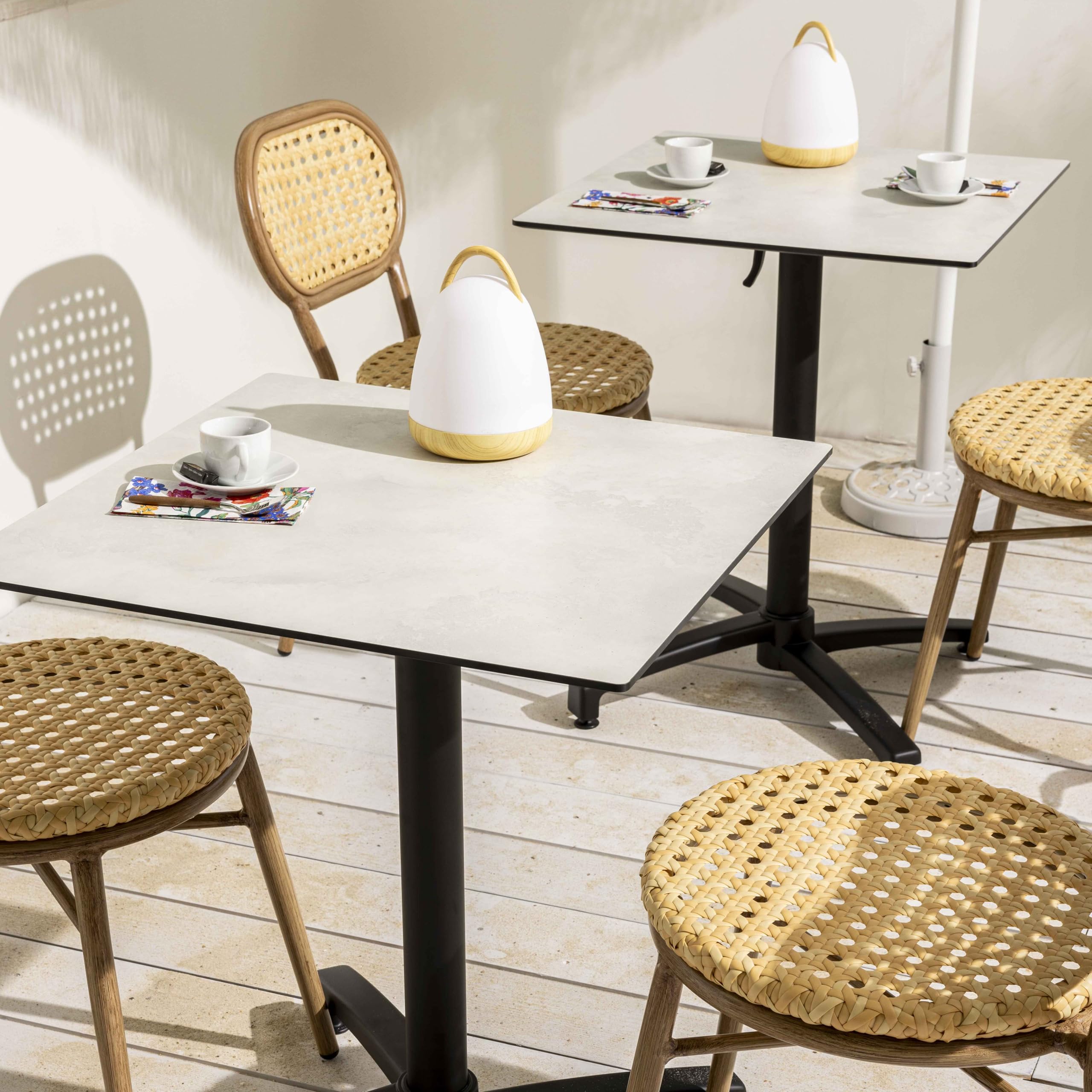 Alco-Table Carrée Pliante 70 X 70 Cm-Bla Couche