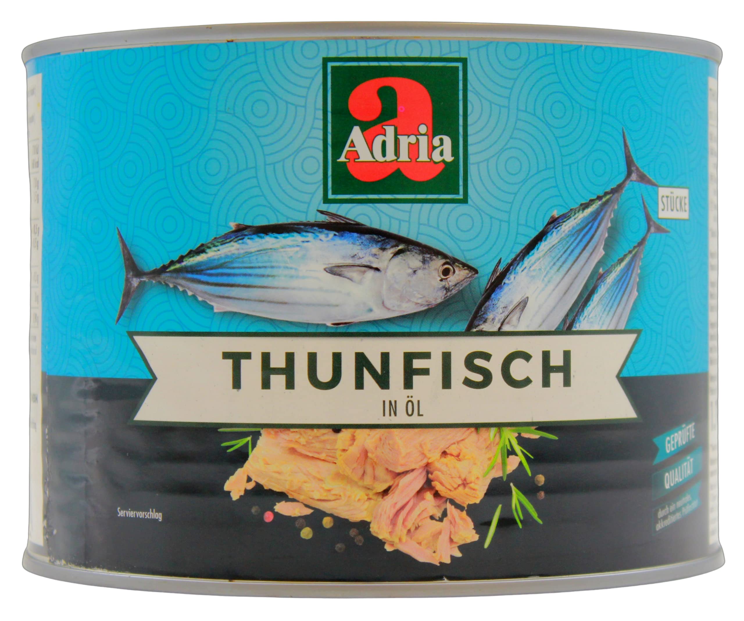 Adria Thunfisch in Öl, 6er Pack (6 x 1.26 kg)