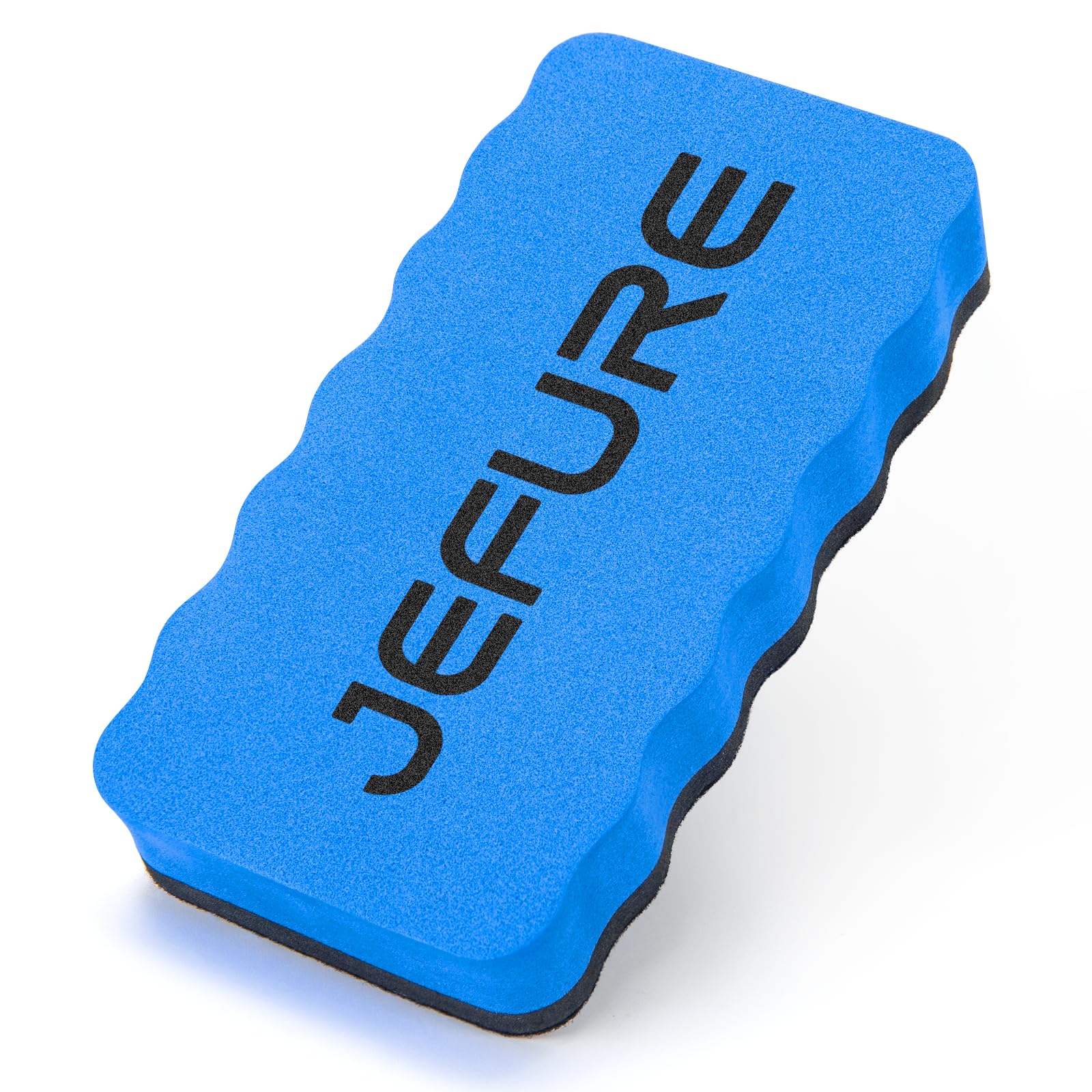 JEFURE whiteboard sponge 1 piece, blue whiteboard sponge magnetic, whiteboard eraser for dry cleaning on many surfaces, whiteboard eraser for whiteboards, blackboards and glass