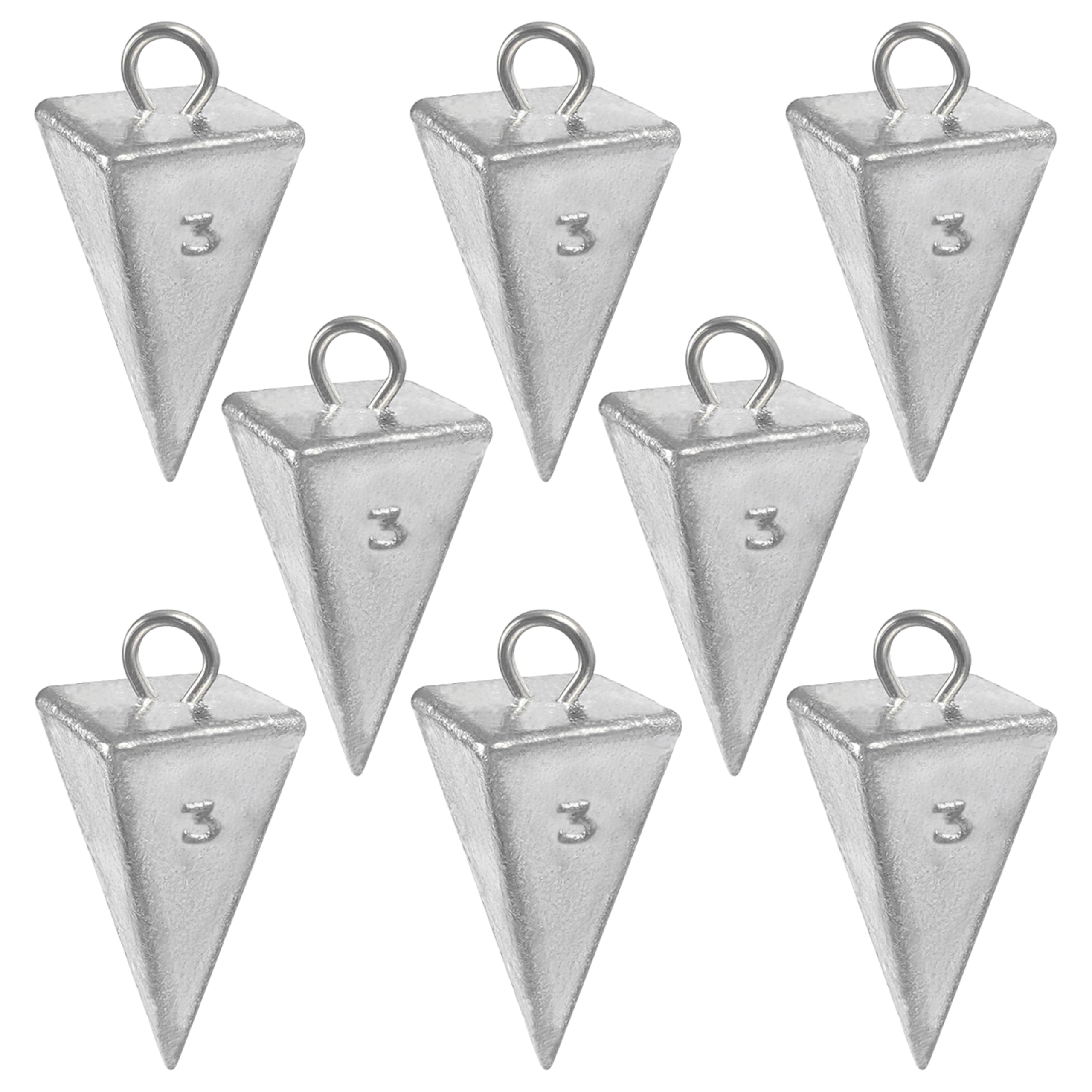 Pesos de pesca, plomos piramidales, agua salada, surf, pesca, equipo de aparejos de pescar, 1 onza, 2 onzas, 3 onzas, 4 onzas, 5 onzas, 6 onzas, 8 onzas