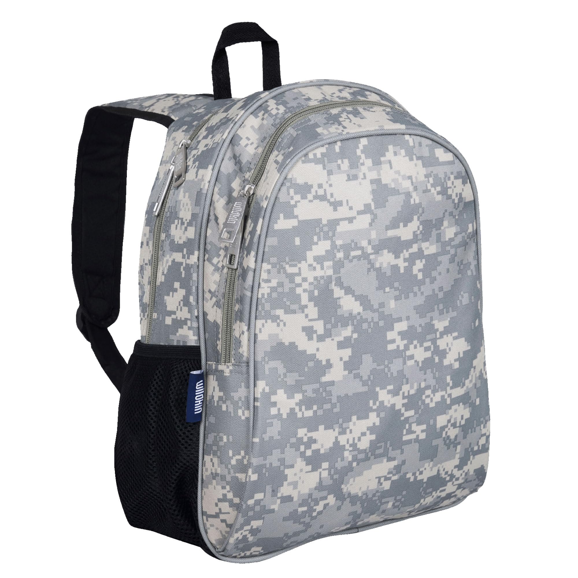 Wildkin 15-inch Kids Backpack – Durable, Padded, Adjustable for School & Travel - Digital Camo