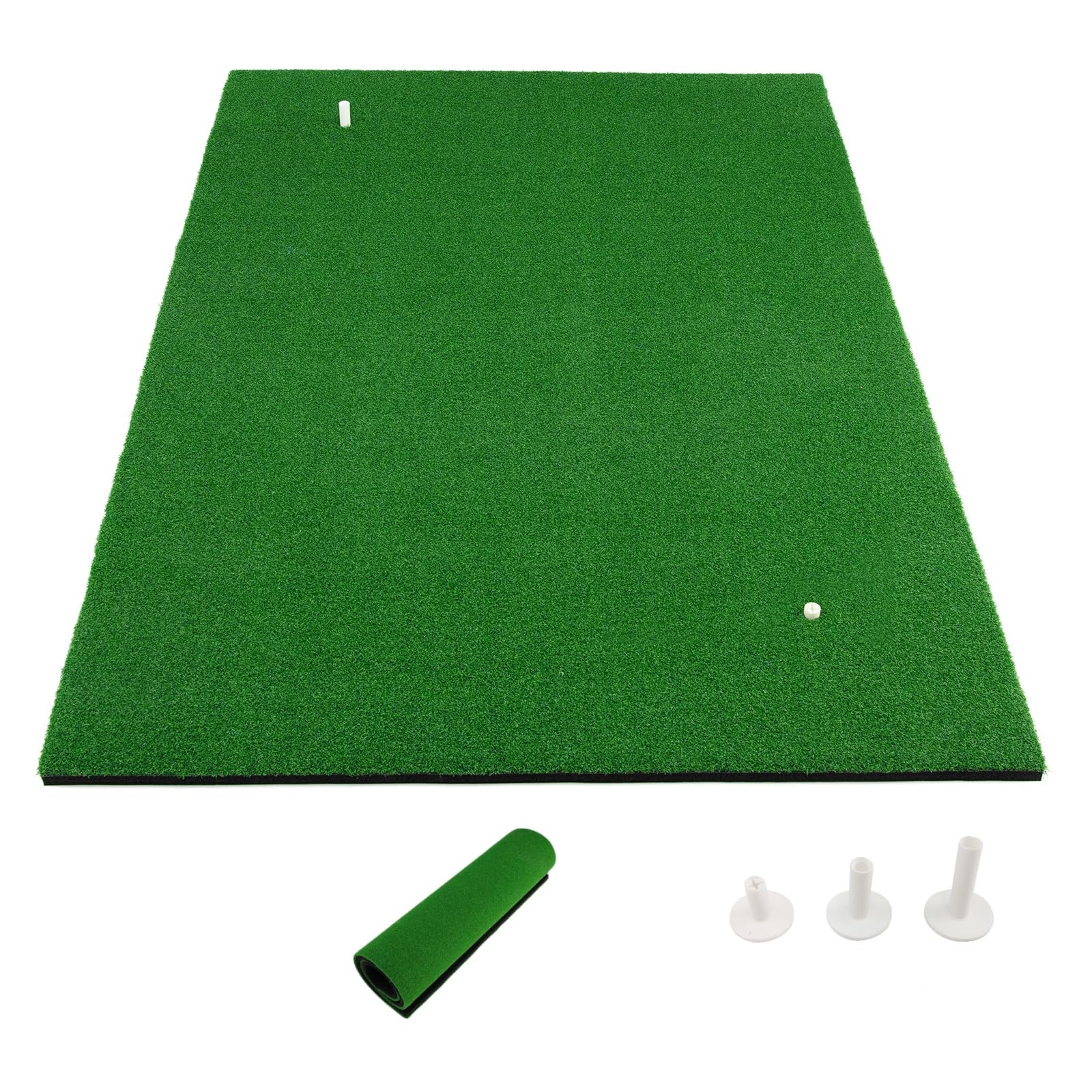 LIFEZEAL Esterilla de Golf 1,5 x 1m Alfombrilla de Práctica Plegable con Césped Sintético y 2 Posiciones de Tee