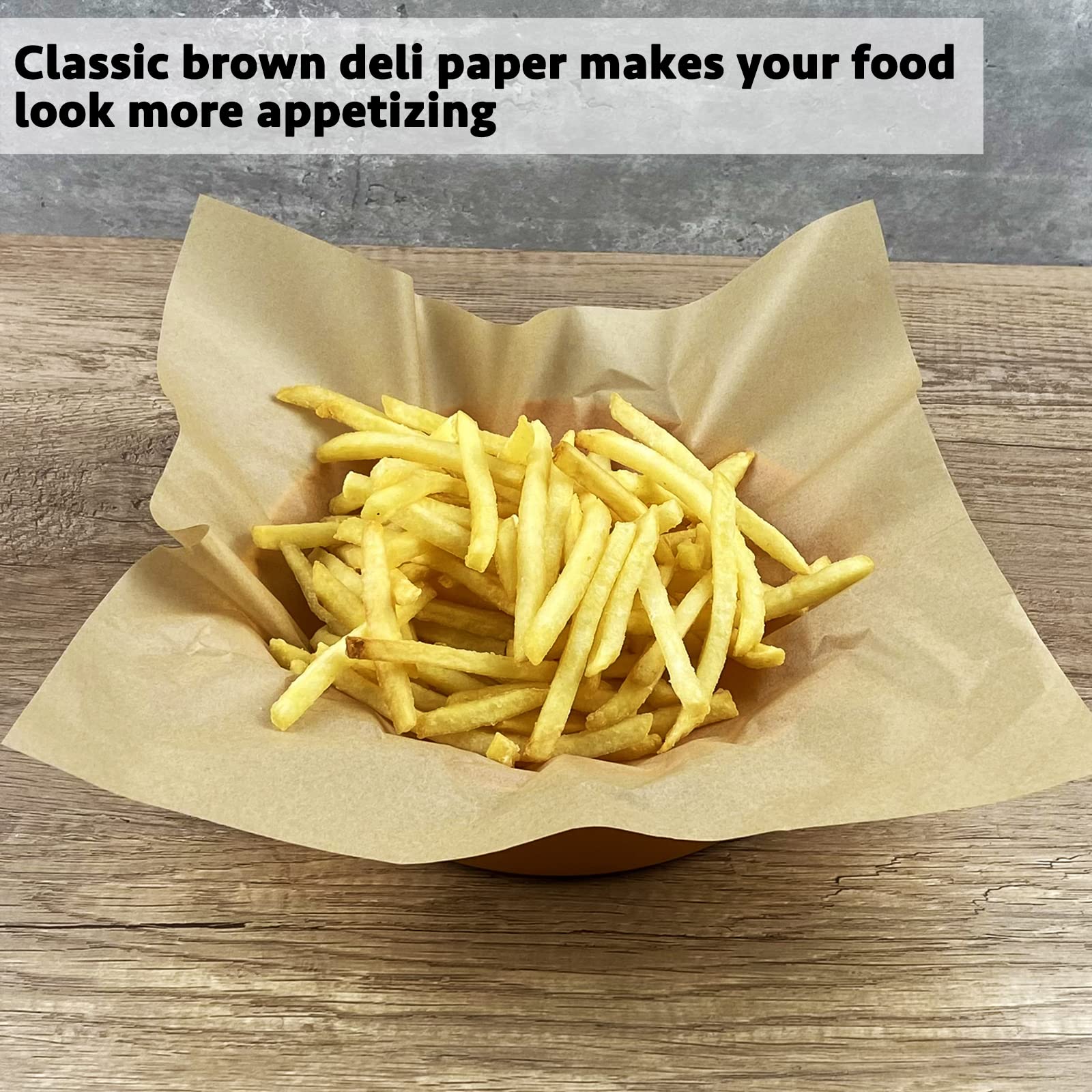 CAMKYDE Deli Paper Sheets 12 x 12 pulgadas, 500 unidades, papel de regalo ecológico a prueba de grasa