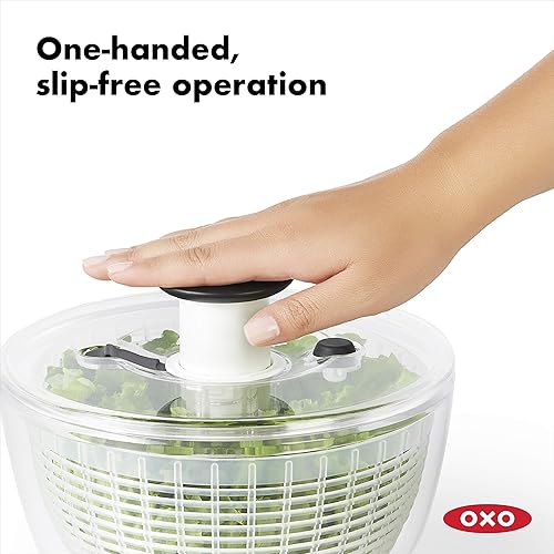 Miniatura 3 de Oxo Good Grips - Spinner de ensalada de 5 cuartos de galón transparente