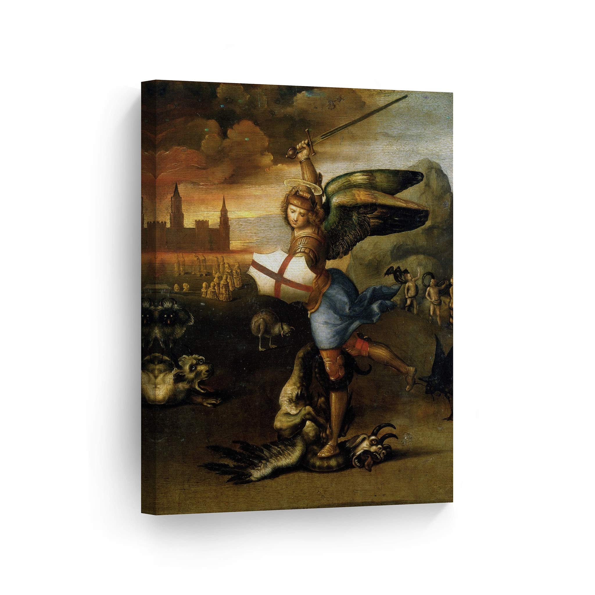 Amazon.co.jp: Raphael アートキャンバスプリント 有名な絵画