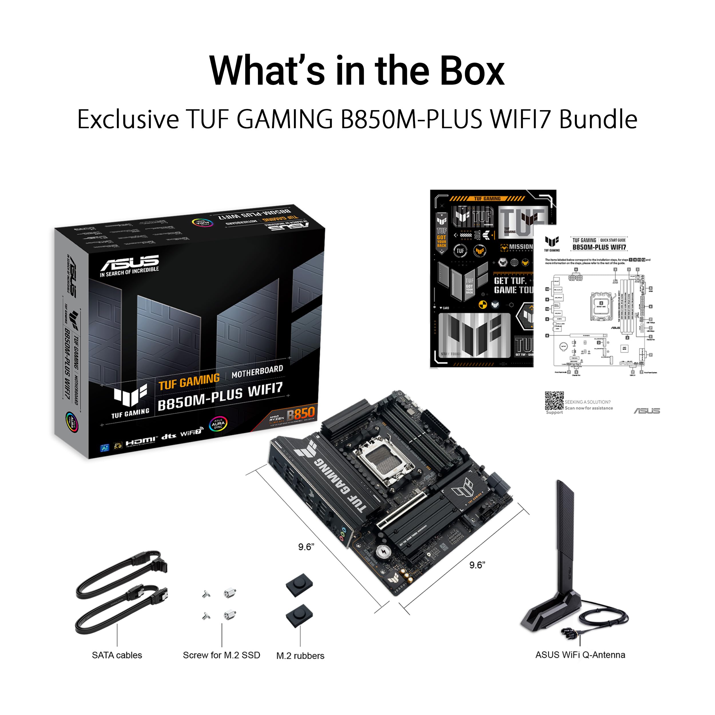 Asus Tuf Gaming B850M-Plus Wifi7 Amd B850 Socket Am5 Micro Atx (tuf Gaming B850M-Plus Wifi7)