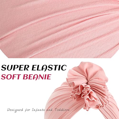 Miniatura 3 de Turbante para bebé, sombrero de niña, turbante para niñas pequeñas, sombreros turbantes para bebés y niñas pequeñas con gorro de lazo