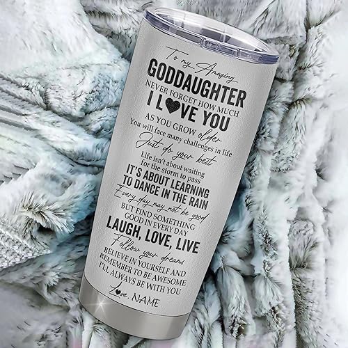 Miniatura 98 de Personalized To My Goddaughter From Godmother Stainless Steel Tumbler Cup Lion My Precious Goddaughter Birthday Graduation Christmas Travel Mug 20oz