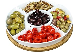 Elama 6-Piece Ceramic Stoneware Condiment Appetizer Set