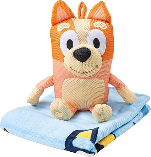 Miniatura 5 de Jay Franco Bluey & Bingo - Juego de toallas de baño y compañeros de baño  Accesorios para bañera para niños  Incluye toalla de microfibra de 25 x 50
