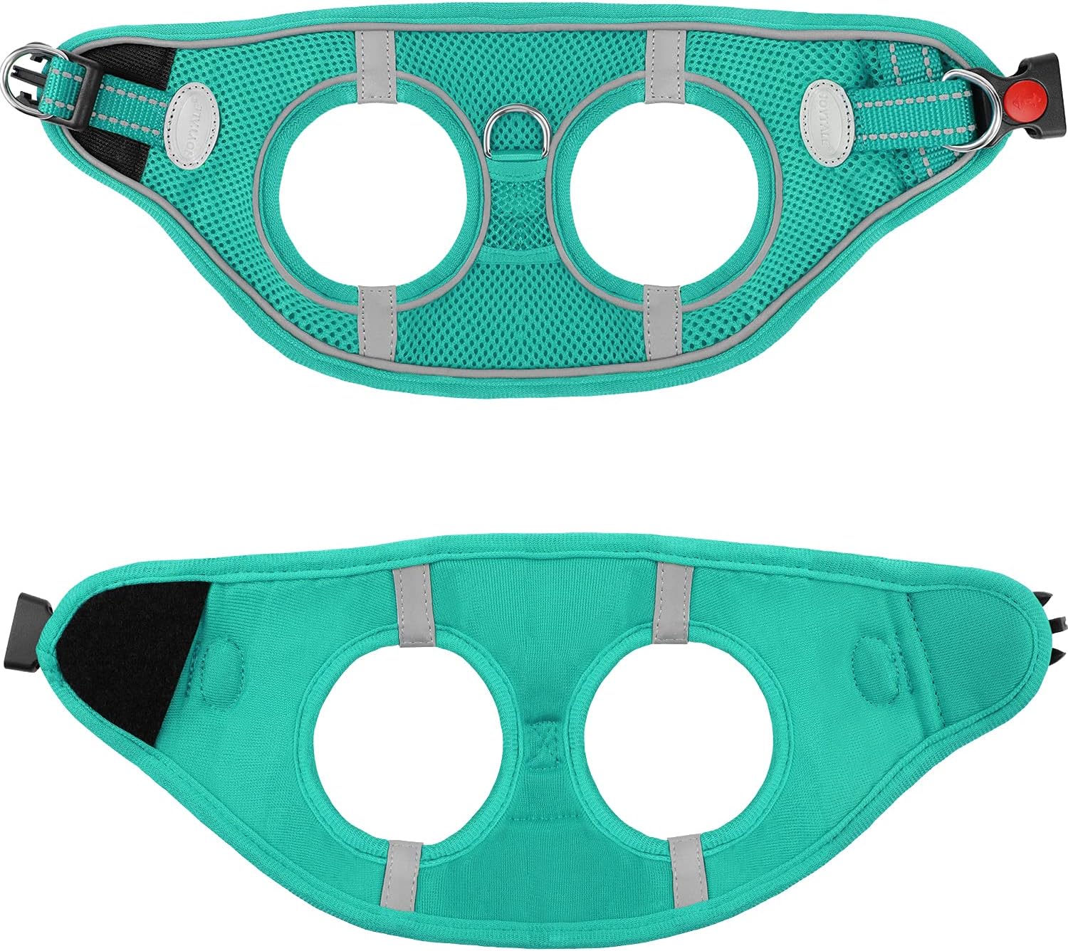 Joytale Step in Dog Harness,12 Colors,Breathable Mesh Vest Harness,Reflective Soft Padded Harnesses for Small and Medium Dogs,Teal,M : Pet Supplies