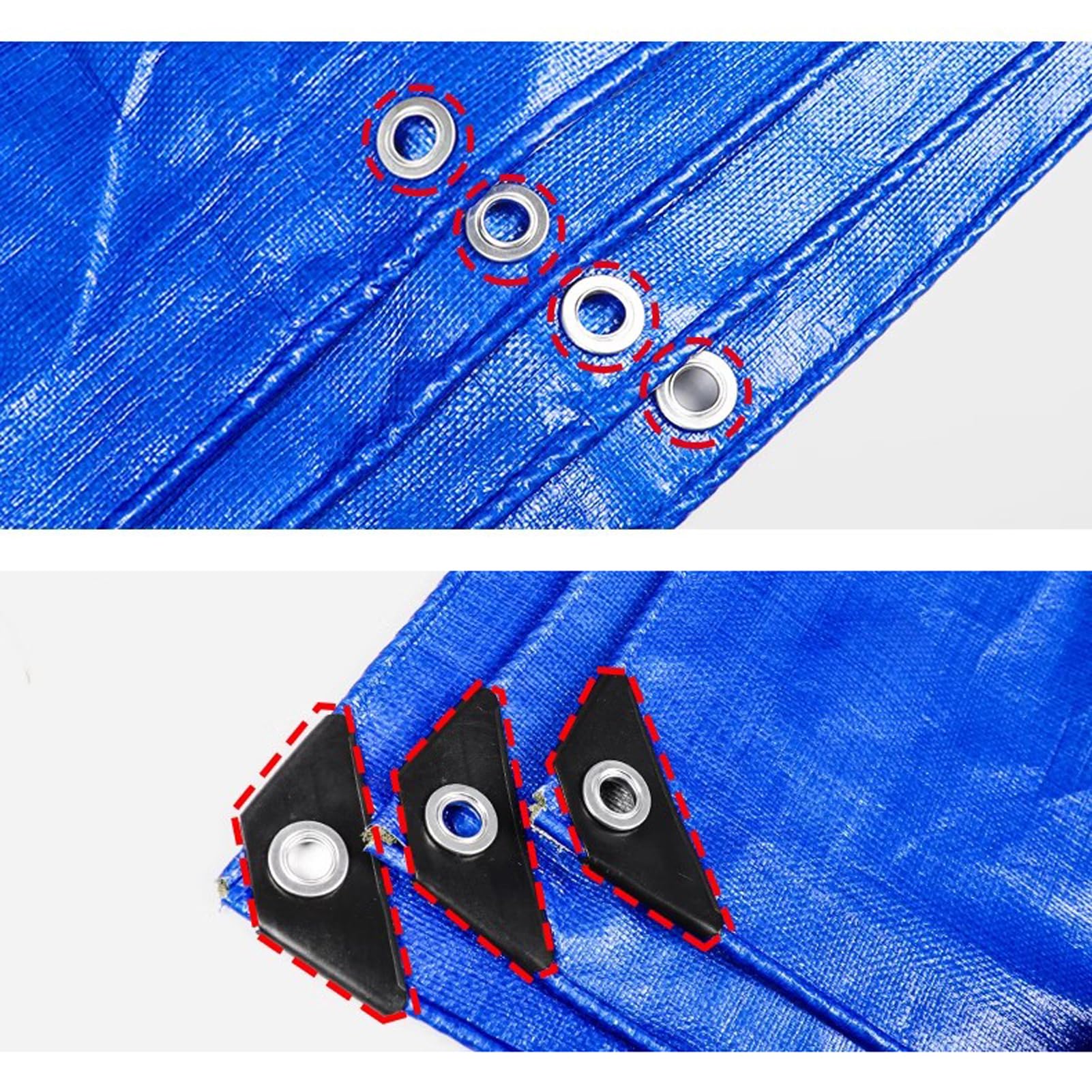 Bâche En Tissu Avec œillets - En Polyéthylène - 7 X 12 M