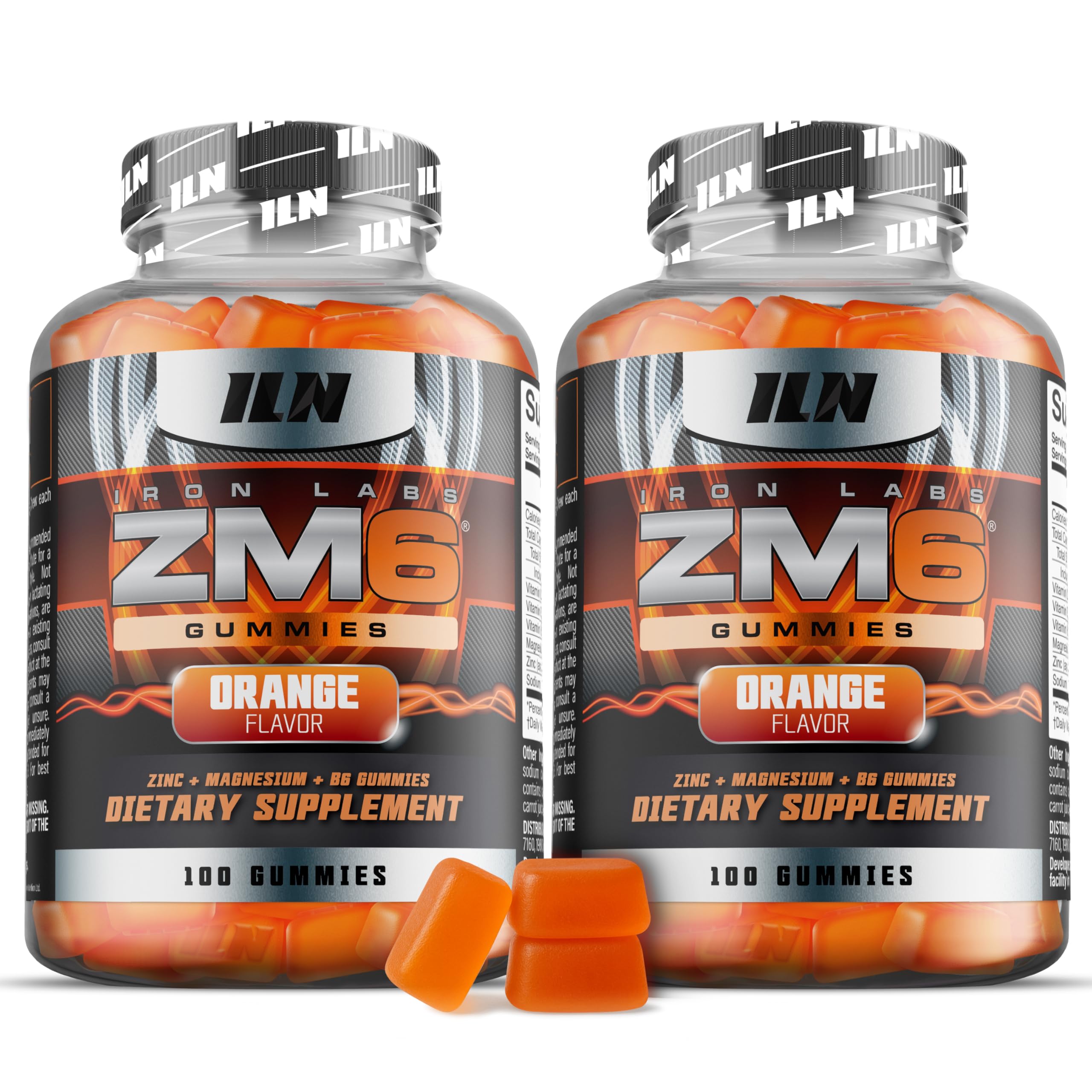 ZM6 Zinc Magnesium Gummies for Men & Women – 200 Orange Vegan Gummies 200 Count (Pack of 1)