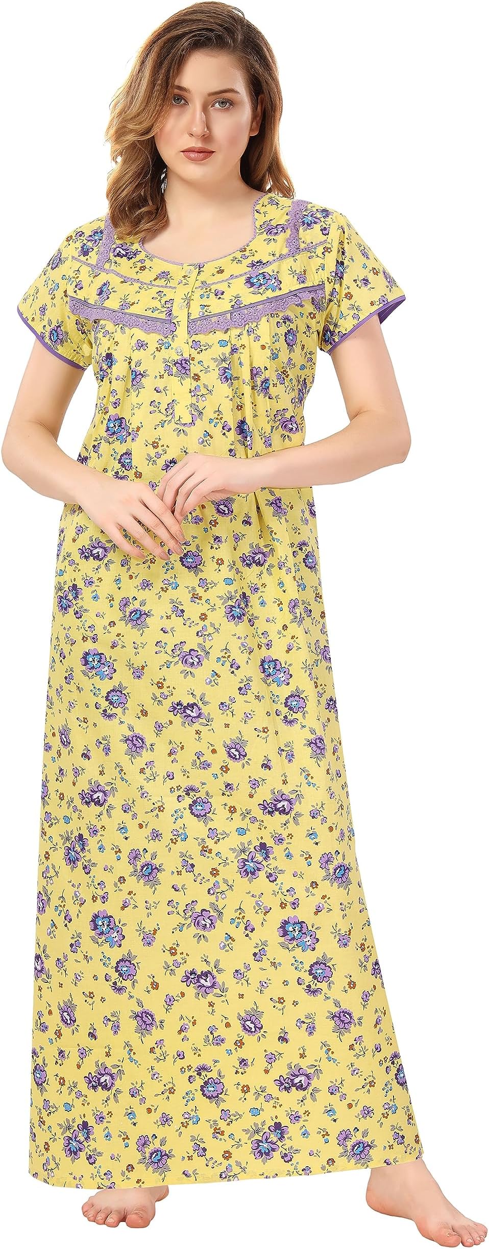 Women Cotton Floor Length Nighty