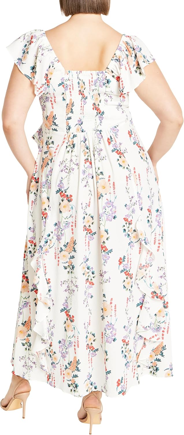 City Chic Fee Print Playsuit - Image 2