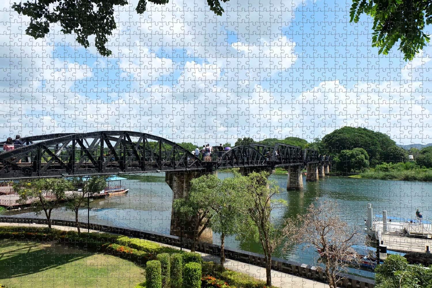 Jigsaw Puzzle for Adults Thailand khwae River Bridge Kanchanaburi Puzzle 1000 Piece Travel Souvenir
