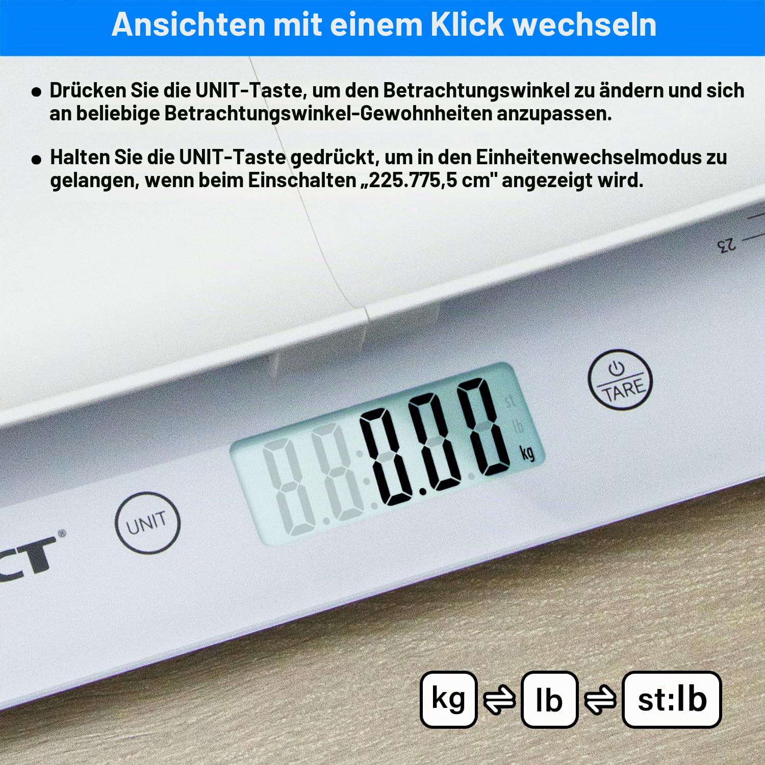 Digitale Babywaage, Säuglingswaage zum Wiegen von bis zu 440 lb mit Haltefunktion, multifunktionale Babywaage, Haustierwaage für Katzen und Hunde, abnehmbare Skalen für Körpergewicht
