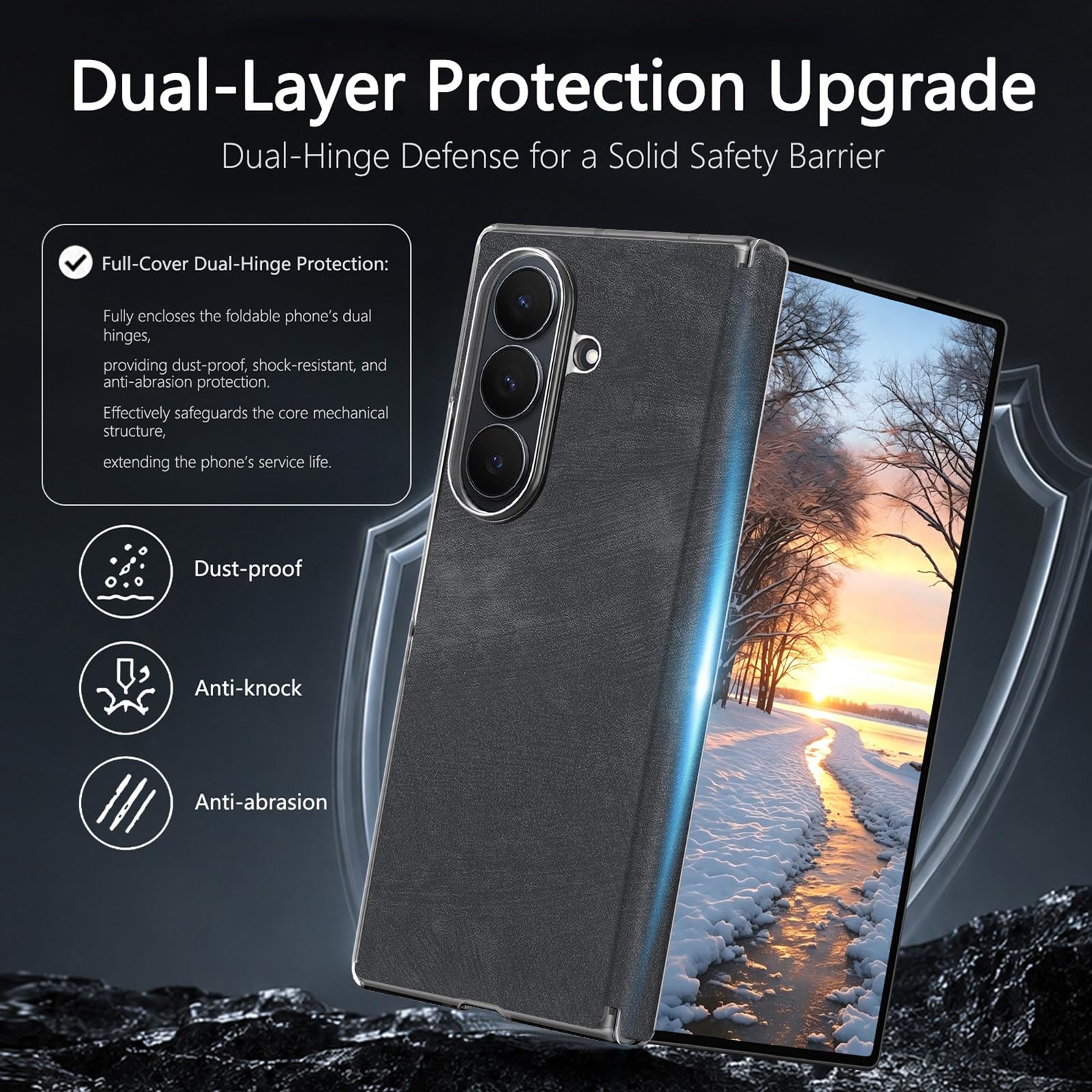 Cover Per Samsung Galaxy Z Fold 8 Ultra, Sottile Duro Custodia Posteriore