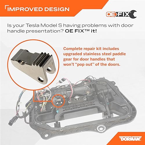 Miniatura 2 de Dorman 601-650 Kit de reparación de manija de puerta compatible con modelos seleccionados de Tesla (OE FIX)