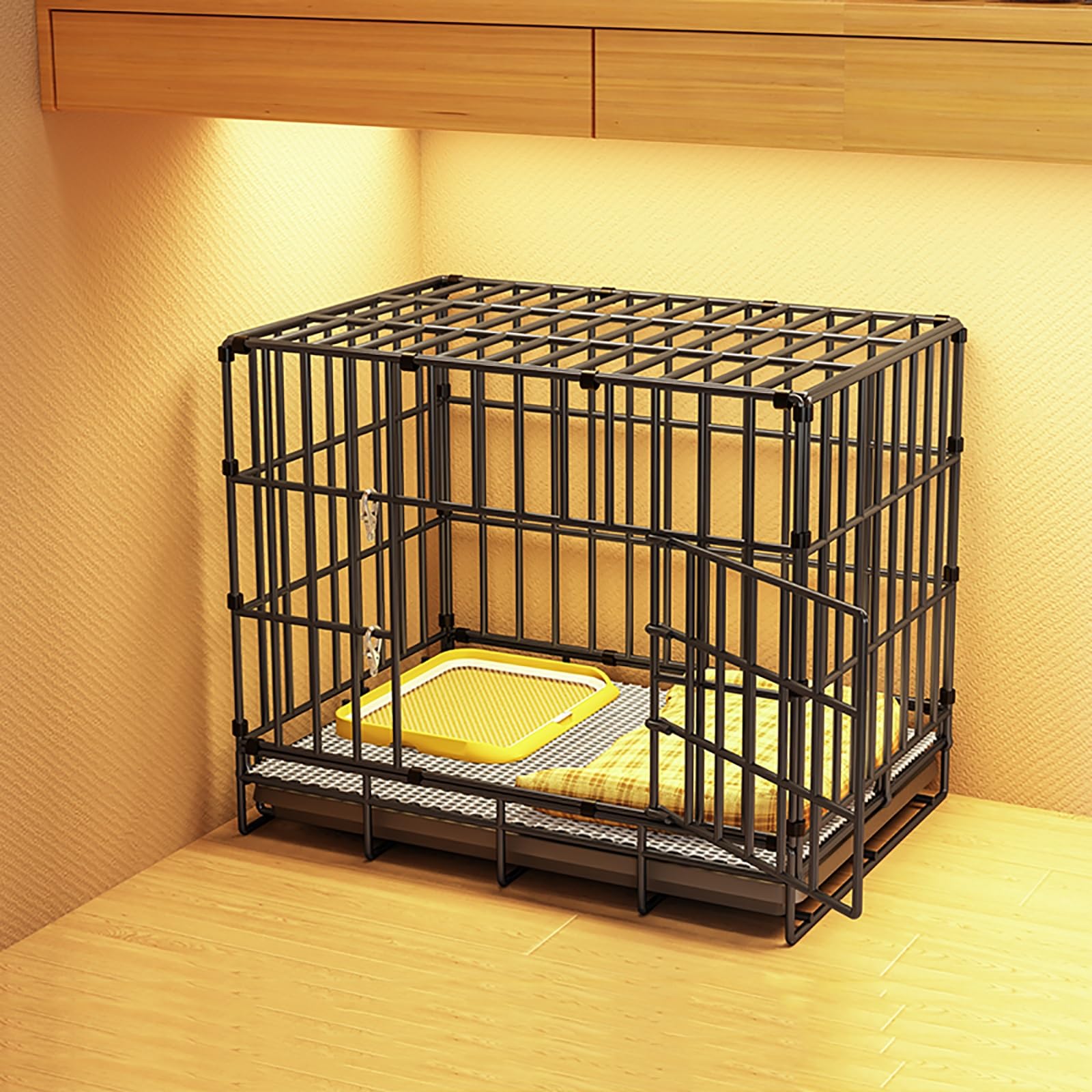 Cage de transport pliable pour chien pour calmer l'anxiété à la maison