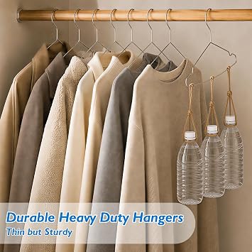 100 Pack Wire Hangers,Metal Hangers Bulk for Clothes