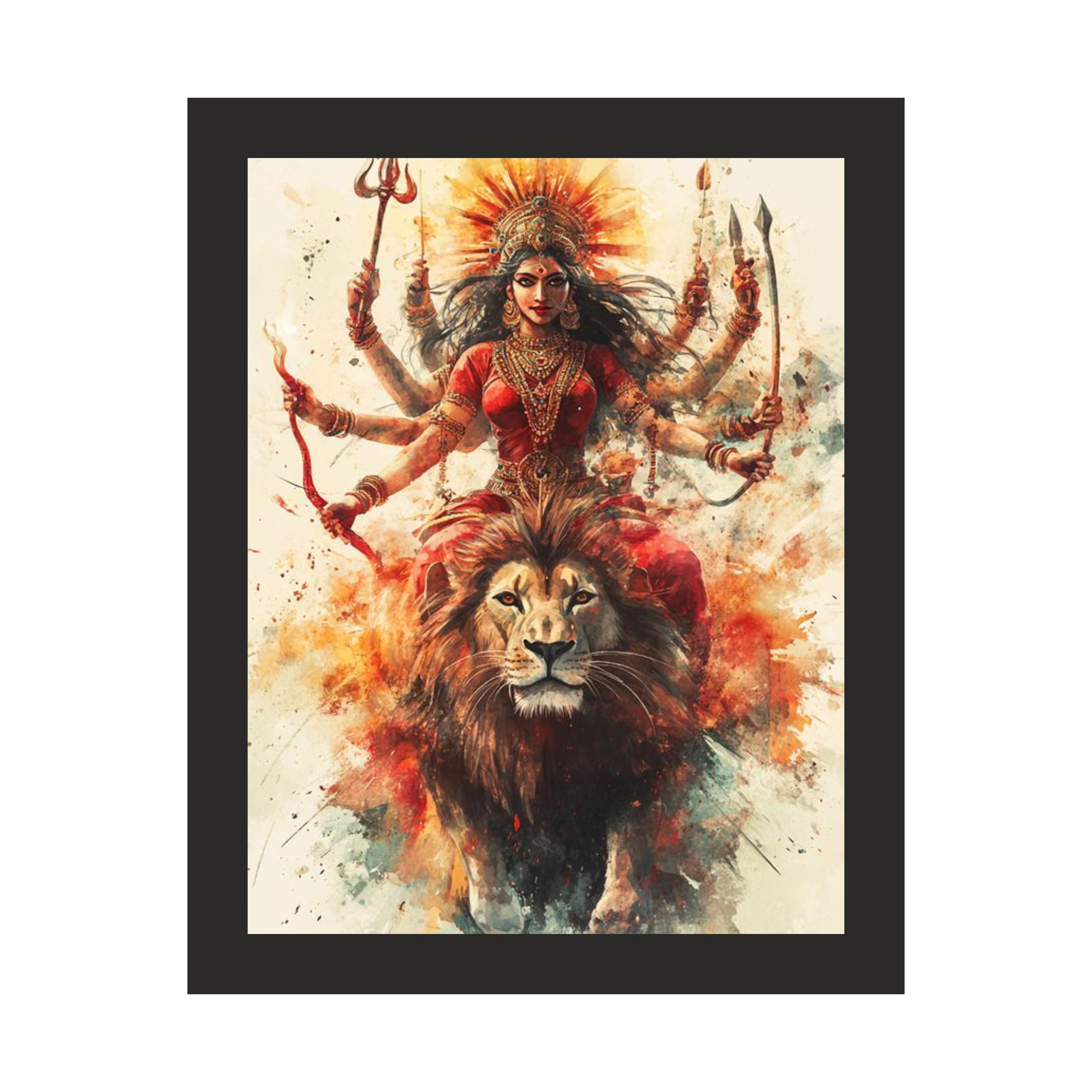 Vibrant Shakti Durga: 12x15