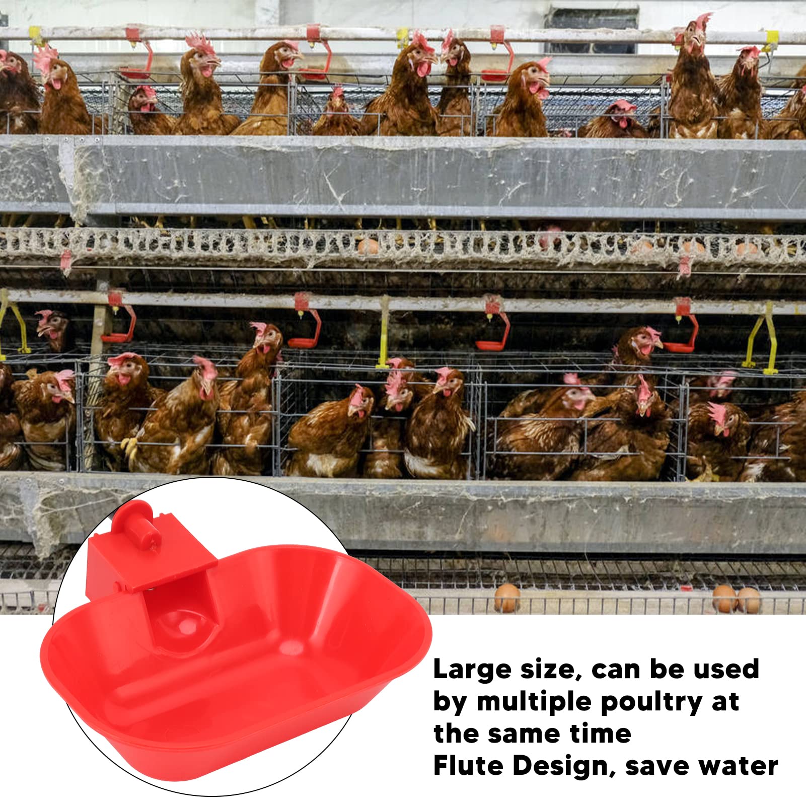 Abreuvoir Automatique Volaille - Lot De 6 Gobelets Wisecoco Pour Poules, Chats, Chiens - Système Anti-Gaspillage