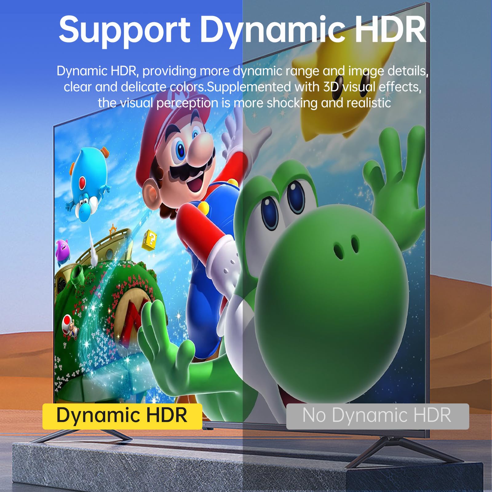 Switch 8K DisplayPort 1.4, DP Switcher 3 in 1 Out, 8K@60Hz 4K@144Hz, interruttore On-click, supporta Dolby Atmos, HDR, DTS, DSC, UHD per PC Monitor Laptop