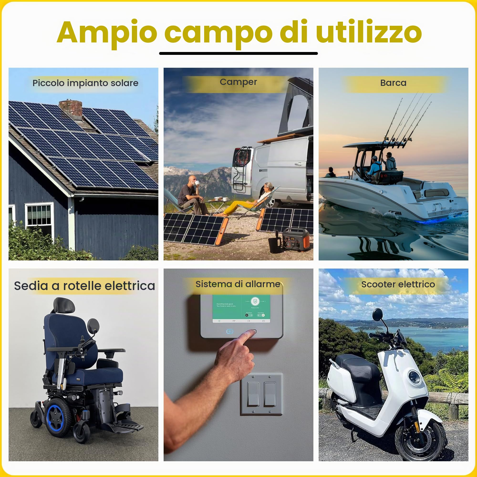 Offgridtec Agm Batteria Solare Estremamente Zyklenfest 1,2 Ah 20 Stuende 12 V, 2 – 01 – 001975