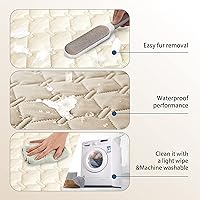 Vista 95 de gogobunny Funda de cama 100% impermeable de doble cara para perro, manta para mascotas, sofá, muebles, protector para cachorros, perros grandes