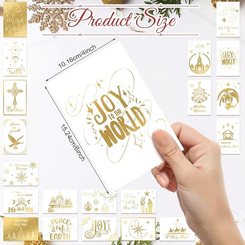 Miniatura 60 de Nuanchu 80 tarjetas postales de Navidad vintage de 4 x 6 pulgadas, tarjetas de felicitación de Papá Noel, tarjetas de Navidad retro, reimpresión