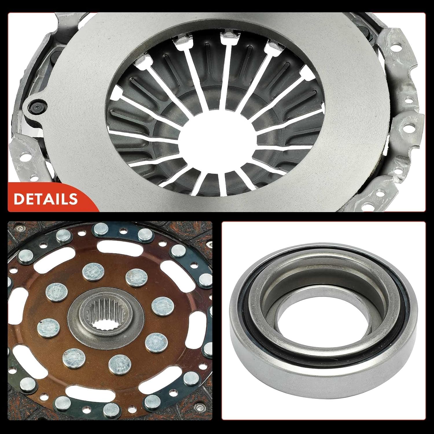 A-Premium Transmission Clutch Kit Set Compatible with Nissan Frontier 2005-2019 2.5L & Suzuki Equator 2009-2012 2.5L, Replace# L06076