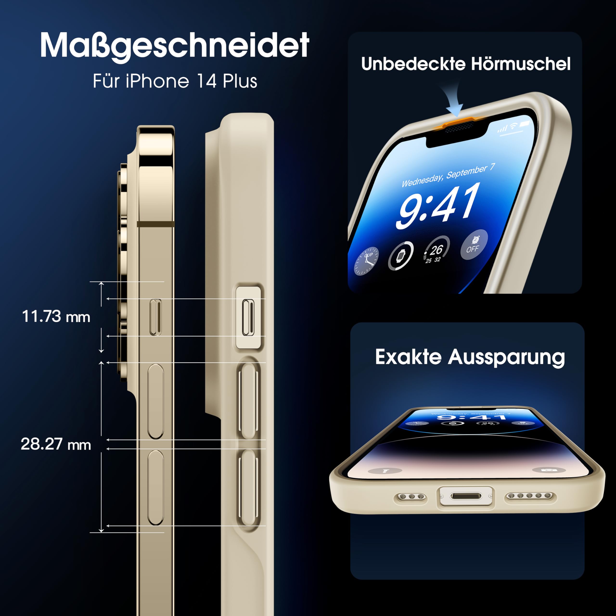 CASEKOO Matt Power Hülle Für IPhone 15 Pro Max – Militärgeschützt, Stoßfest, Dünn & Griffig