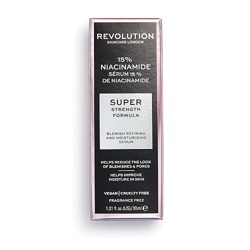 Miniatura 3 de Revolution Skincare - Suero refinador de poros y manchas de niacinamida al 15%, se dirige a manchas y poros grandes, vegano y libre de crueldad,