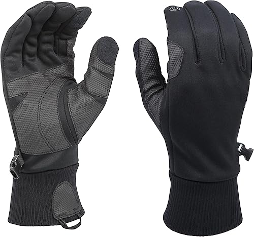 HWI Gear WTS - Guantes para pantalla táctil, ligeros, flexibles, forrados de vellón, resistentes al viento y resistentes al agua