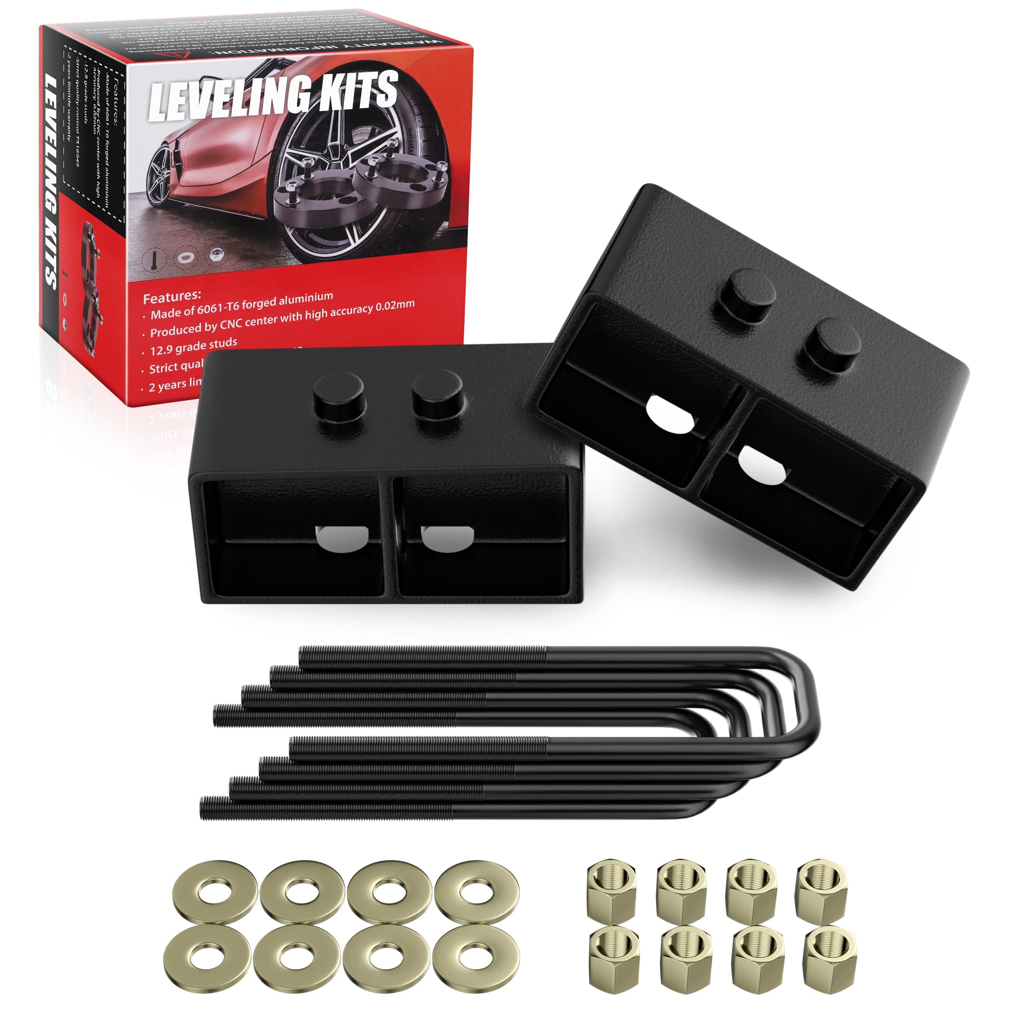 PROEZE 3in Rear Leveling Lift Block Kits for 2004-2020 F150