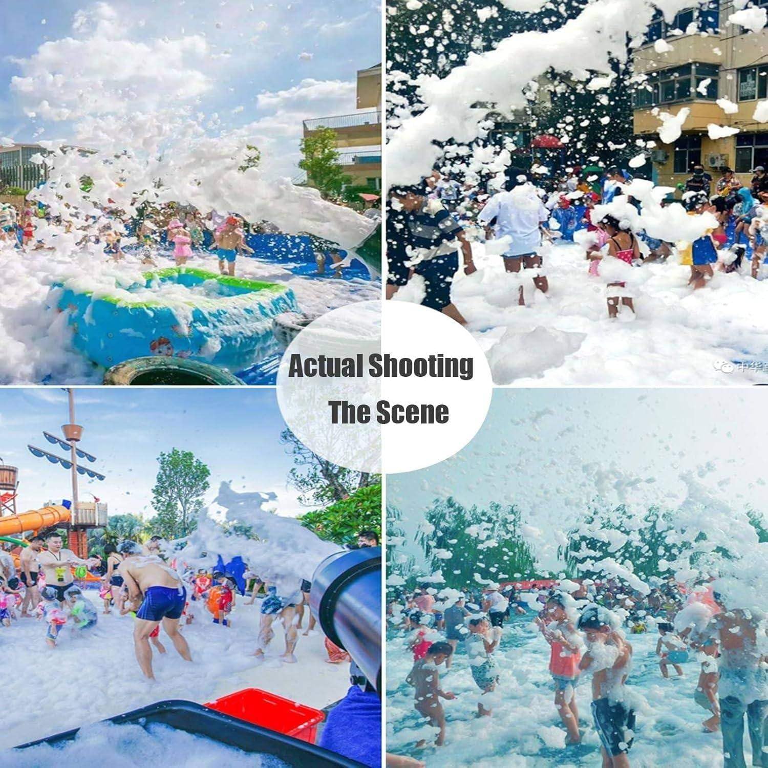 3000-W-Party-Schaumspender, Schaummaschine für Partys,Nebel-Seifenblasenkanone,mit Wassertank,für Garten,Pool, Indoor,Geburtstage,Feiern und Gartenpartys
