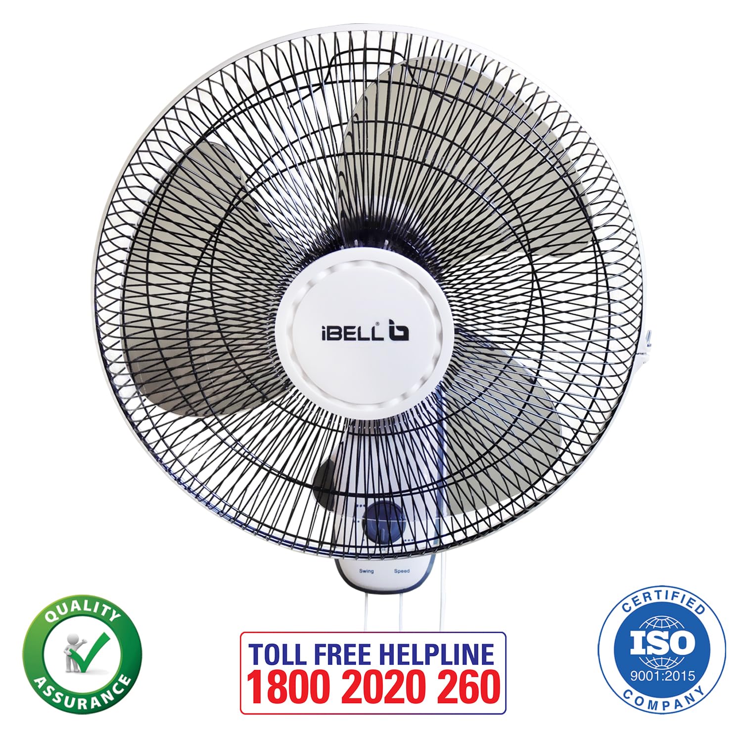 IBELL Wall Fan - 16 Inch, Low Noise Cooling -6 IBELL Wall Fan - 16 Inch, Low Noise Cooling -6