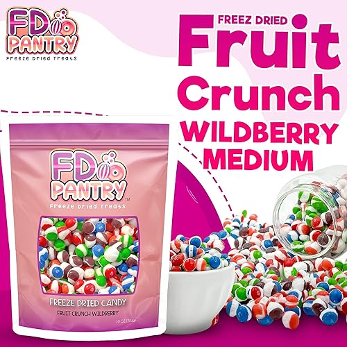 Vista 102 de Fruit Crunch - Caramelos liofilizados originales de 1 libra, surtido de sabores liofilizados de caramelo de fresa, naranja, limón, uva y lima