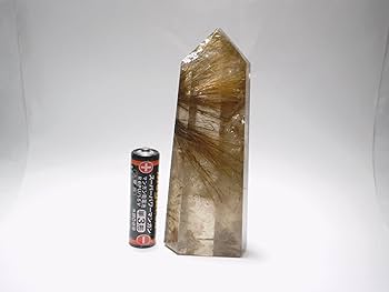 Amazon.co.jp: ルチルクォーツ（針水晶）ポイント 【シリーズ 超逸品