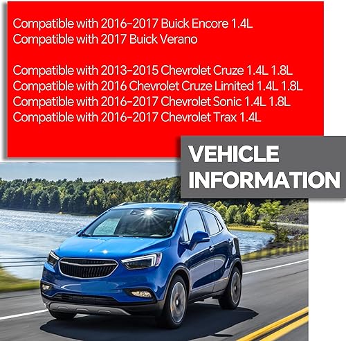 Miniatura 3 de Medidor de flujo de aire masivo MAF compatible con Chevrolet Cruze 1.4L 1.6L 1.8L Sonic 1.4L 1.8L Trax 1.4L Cruze Limited 1.4L 1.8L y Buick Encore