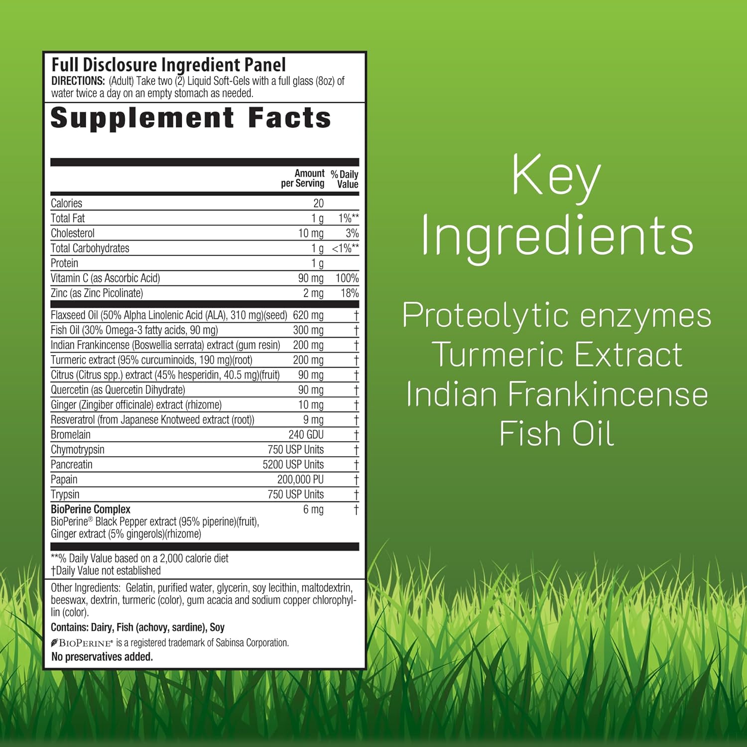 Irwin Naturals Inflamma-Less, Promotes Comfort, Mobility & Flexibility, 80 Liquid Softgels - Image 2