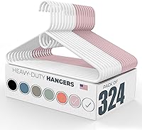 Vista 11 de Neaties - Perchas resistentes para ropa, paquete de 18 – Fabricadas en EE. UU. – Capacidad de 8 libras, perchas de plástico para ropa de adultos