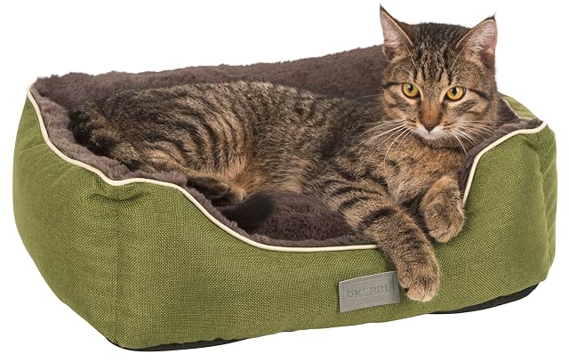 Foto 2 de 6 de Kerbl Pet 81317 Samuel - Cama (50 x 40 x 15 cm), Color Verde y Gris