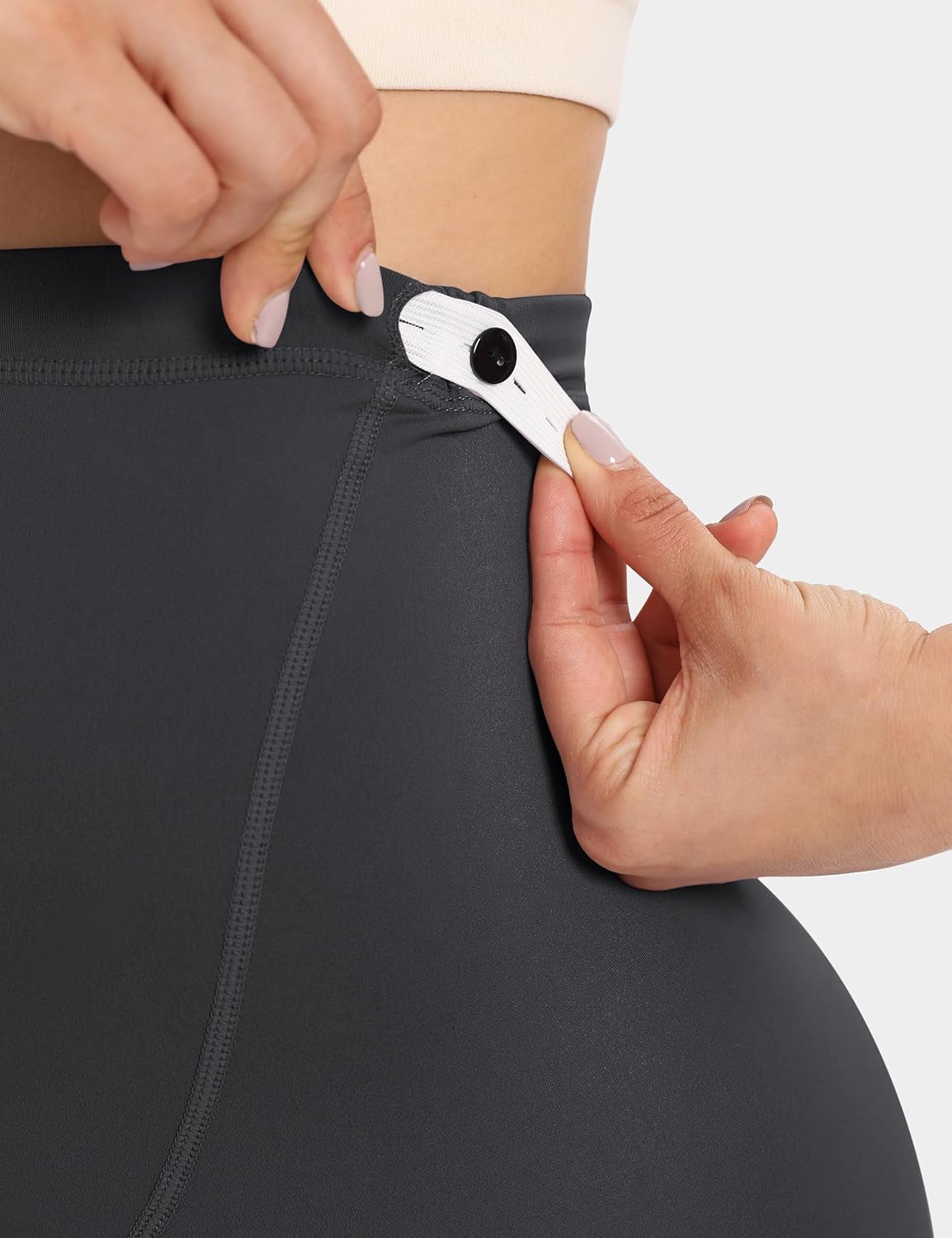 Buttergene 1 Pack Women's Maternity Leggings with Pockets Over The Belly Pregnancy Active Wear Workout Yoga Tights Pants - Image 5