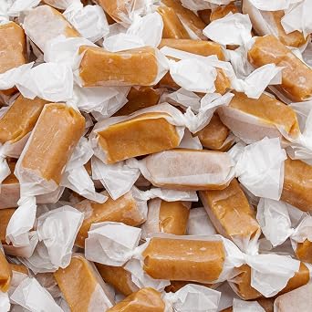 Caramel Apple Candy 8 oz Small Batch Crafted, Fresh Cream and Butter, Soft and Delicious, Individually Wrapped